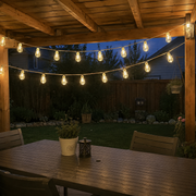 Guirlande Solaire Extérieure – Ampoules Edison LED (8 modes)