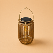Lanterne Solaire Bohème – Suspension Tressée Effet Rotin