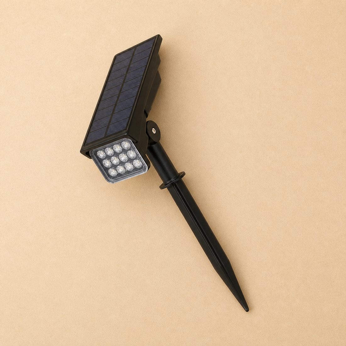 Spot Solaire Extérieur Premium – 1 pièce – Projecteur Orientable 2 Têtes IP65