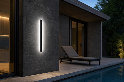 Applique murale LED design (FILAIRE — non solaire)