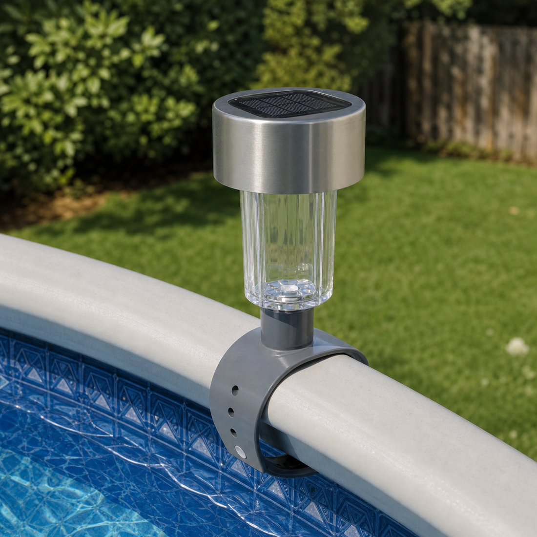 Lampe Solaire de Piscine – 6 pièces – Éclairage de Bord de Bassin Blanc Chaud