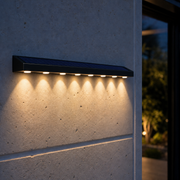 Applique solaire linéaire 8 LED - Mur, enseigne & numéro de porte