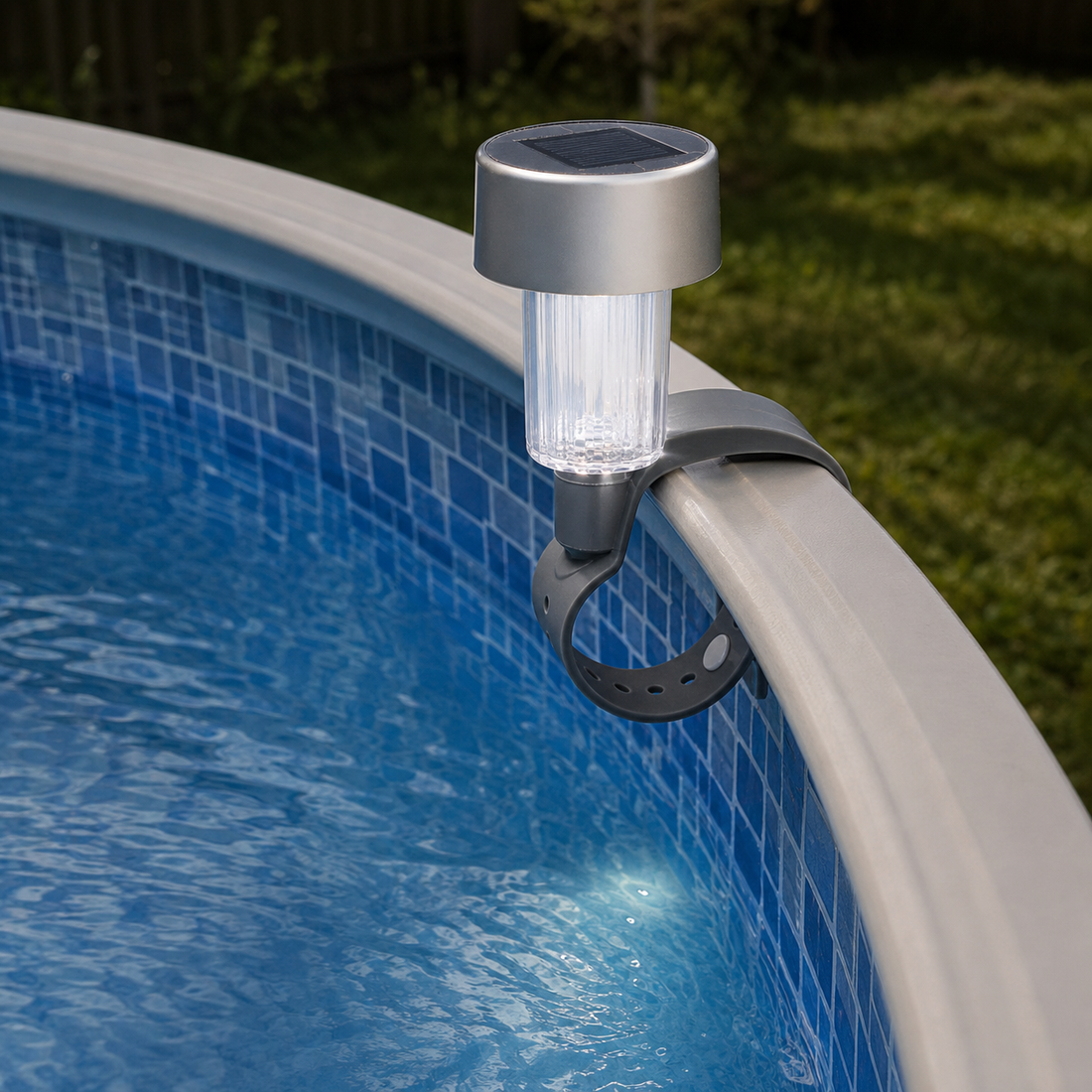 Lampe Solaire de Piscine – 6 pièces – Éclairage de Bord de Bassin Blanc Chaud