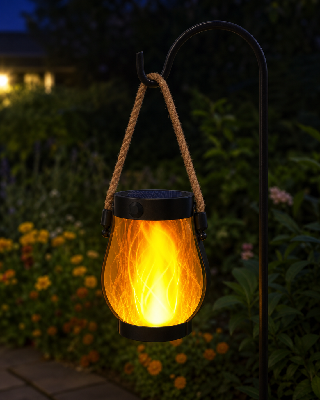 Lanterne Solaire à Flamme – Suspension Effet Flamme Dansante