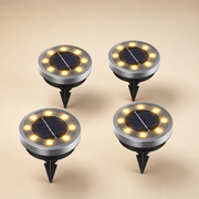 Borne Solaire Encastrable – Spot de Sol LED pour Allée & Jardin IP65