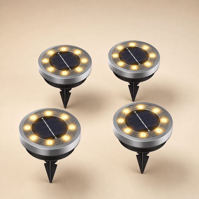 Borne Solaire Encastrable – Spot de Sol LED pour Allée & Jardin IP65